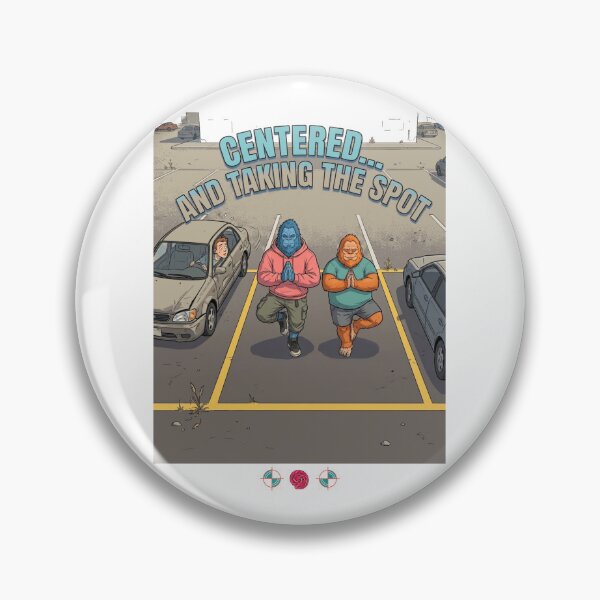 Item preview, "Centered... And Taking the Spot" Funny Sasquatch Yoga designed and sold by Whimsy Trail Co.