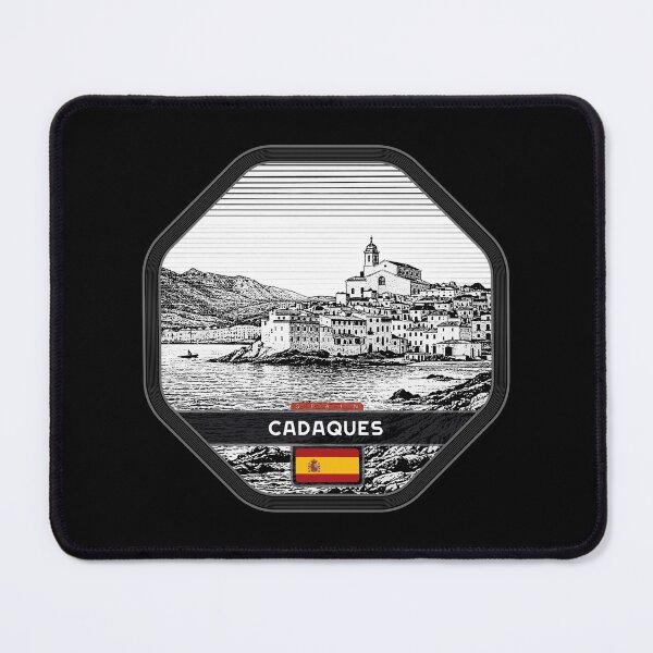 Item preview, Cadaques Spain Linocut Style  designed and sold by Thistle-TShop.