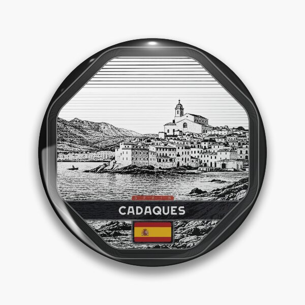 Item preview, Cadaques Spain Linocut Style  designed and sold by Thistle-TShop.