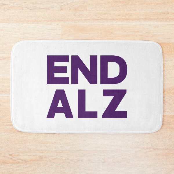Item preview, END ALZ Alzheimer's Awareness Purple Bold Typography Design designed and sold by artworkathome.