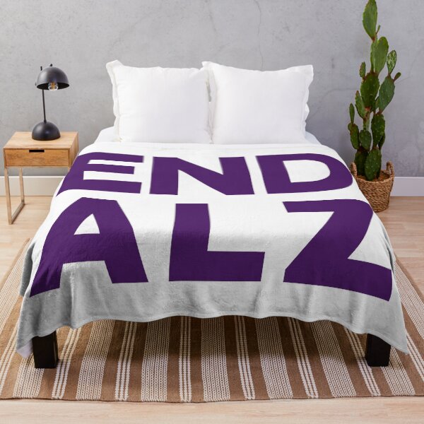 Item preview, END ALZ Alzheimer's Awareness Purple Bold Typography Design designed and sold by artworkathome.