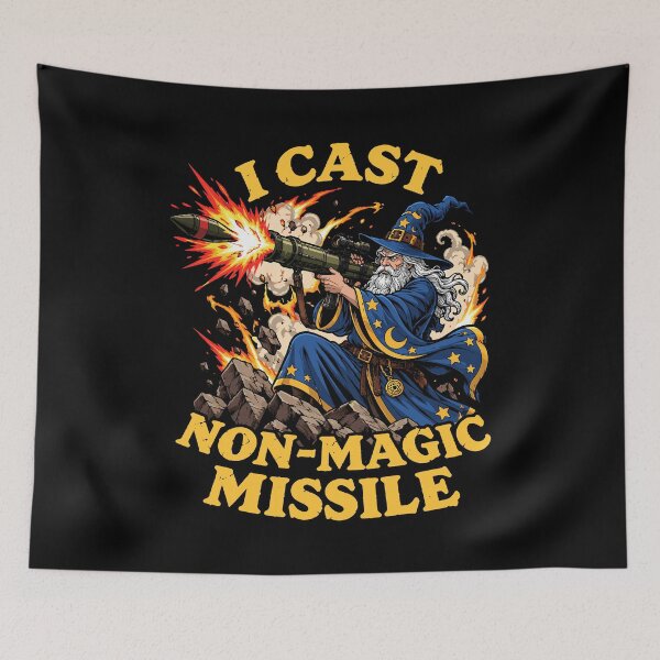 Item preview, I Cast Non-Magic Missile Funny Wizard Tabletop Gamer designed and sold by andre-hollow.