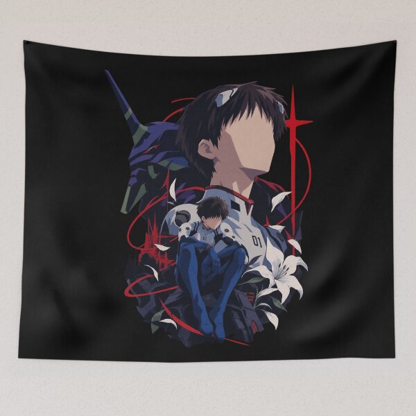 Item preview, Shinji Ikari Silhouette Poster – Neon Genesis Evangelion designed and sold by · GAMING SOUL ·.