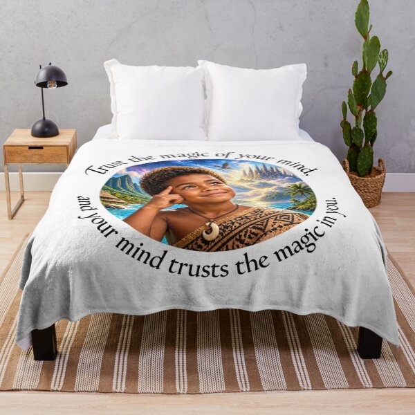 Item preview, Polynesian Empowerment Proverb - Trust the magic of your mind | Pacific Art designed and sold by ShakaLife.org.