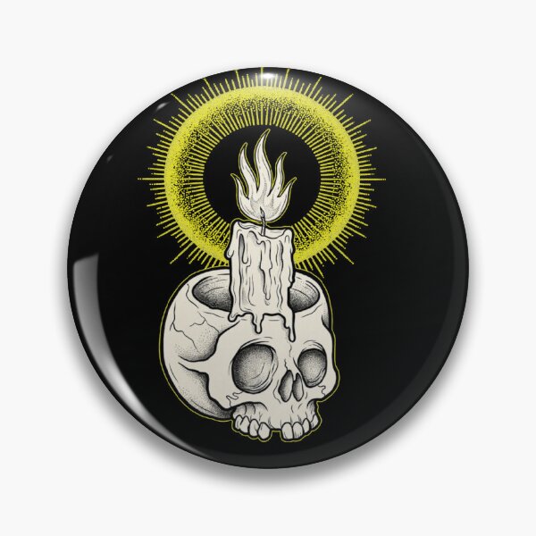 Item preview, Skull With Candle And Halo designed and sold by weirdove.