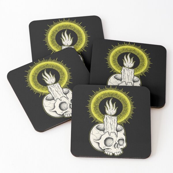 Item preview, Skull With Candle And Halo designed and sold by weirdove.