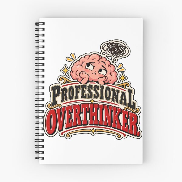 Item preview, Professional Overthinker – Funny Overthinking Brain Quote designed and sold by Pali's shop.