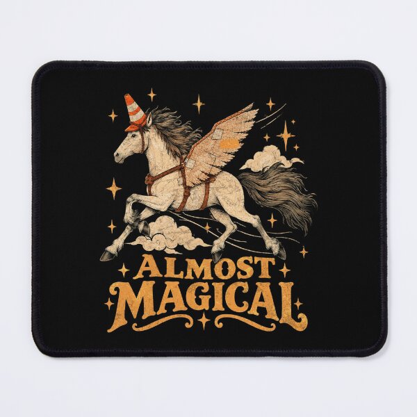 Item preview, Almost Magical Funny Pegasus Traffic Cone Hat Unicorn Meme designed and sold by elongatedjazz.