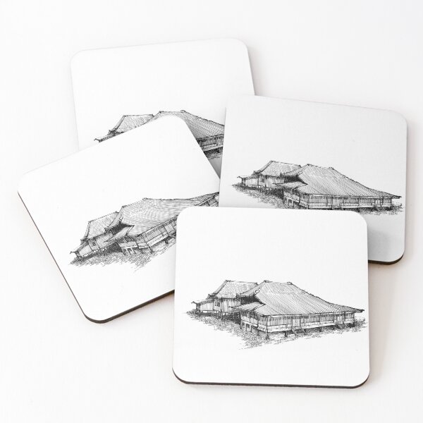 Item preview, Indonesia traditional house from Sumatera Selatan province sketch designed and sold by midsketcher.