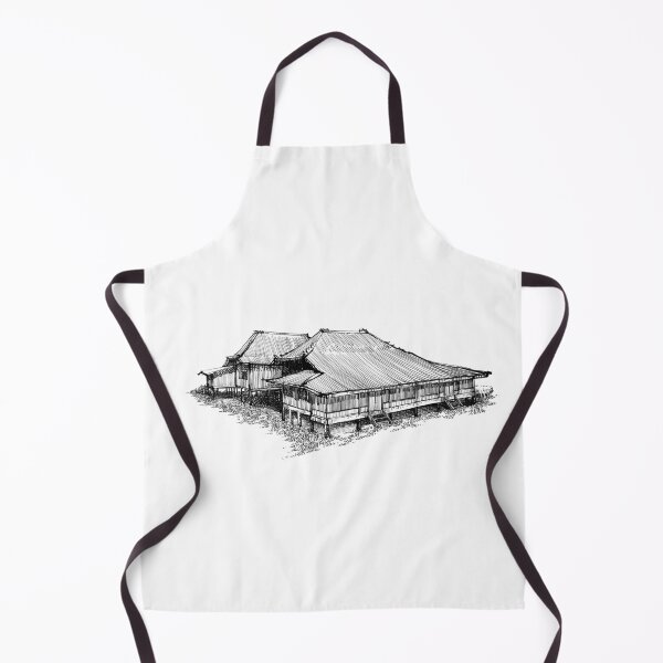 Item preview, Indonesia traditional house from Sumatera Selatan province sketch designed and sold by midsketcher.