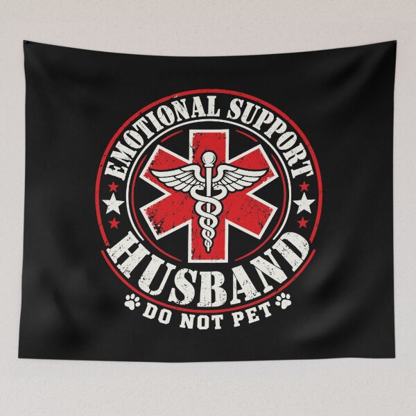 Item preview, Emotional Support Husband Do Not Pet Funny designed and sold by andre-hollow.