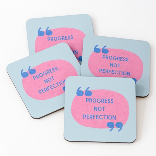 Item preview, Progress Not Perfection Personal Growth Quote designed and sold by NosandEdgy.