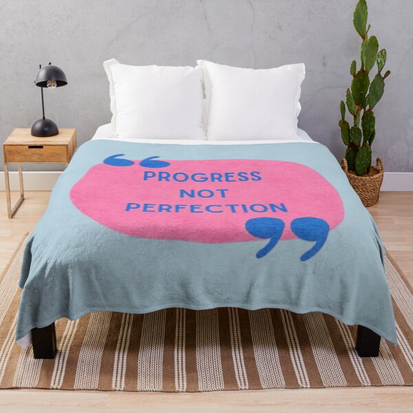 Item preview, Progress Not Perfection Personal Growth Quote designed and sold by NosandEdgy.