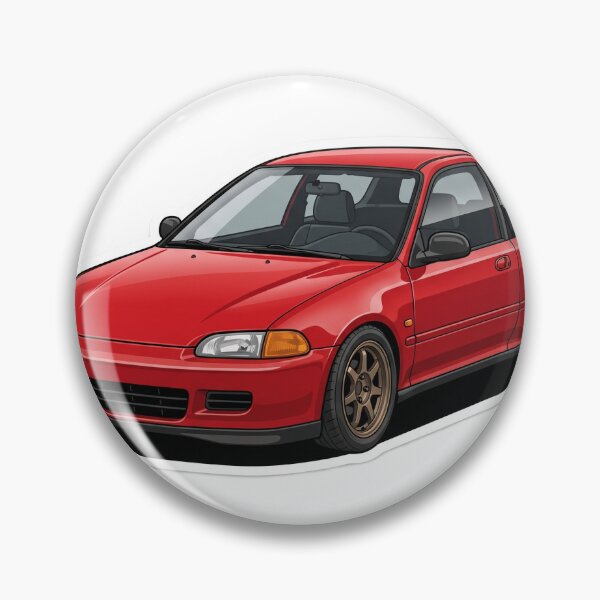 Item preview, Milano Red EG Civic JDM Hatchback Sticker designed and sold by Fixnovaguide.