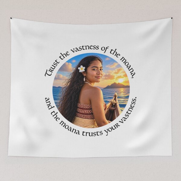 Item preview, Polynesian Empowerment Proverb - Trust the vastness of the moana | Pacific Art designed and sold by ShakaLife.org.