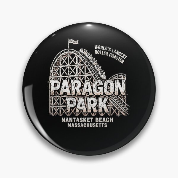 Item preview, Paragon Park Nantasket Beach Vintage Wooden Roller Coaster Massachusetts designed and sold by RonHeller.