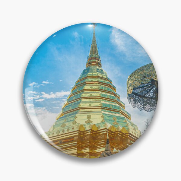 Item preview, Gold on Gold — The Chedi and Sacred Umbrella of Wat Phra That Doi Suthep designed and sold by Jomsunshine.