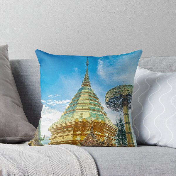 Item preview, Gold on Gold — The Chedi and Sacred Umbrella of Wat Phra That Doi Suthep designed and sold by Jomsunshine.