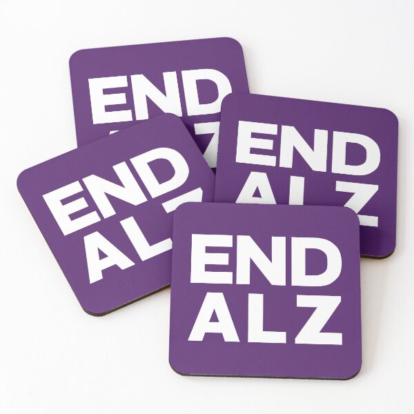 Item preview, END ALZ Alzheimer's Awareness Purple Bold Typography Design designed and sold by artworkathome.