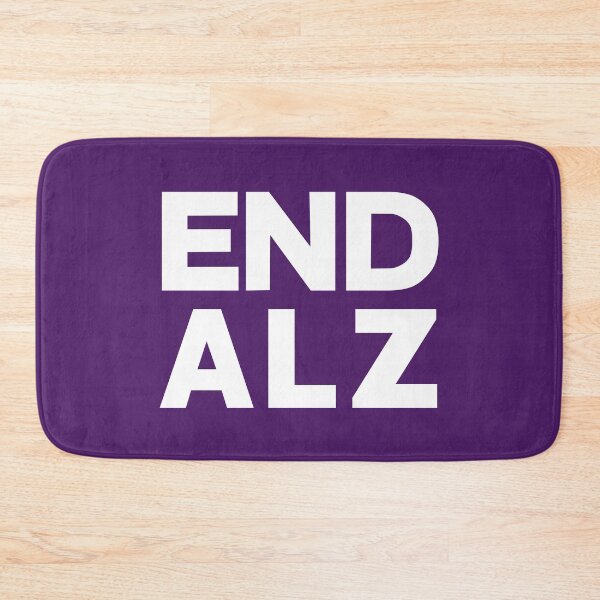 Item preview, END ALZ Alzheimer's Awareness Purple Bold Typography Design designed and sold by artworkathome.