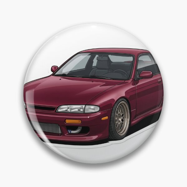 Item preview, Classic Deep Burgundy Nissan 240SX S14 JDM Drift Sticker designed and sold by Fixnovaguide.