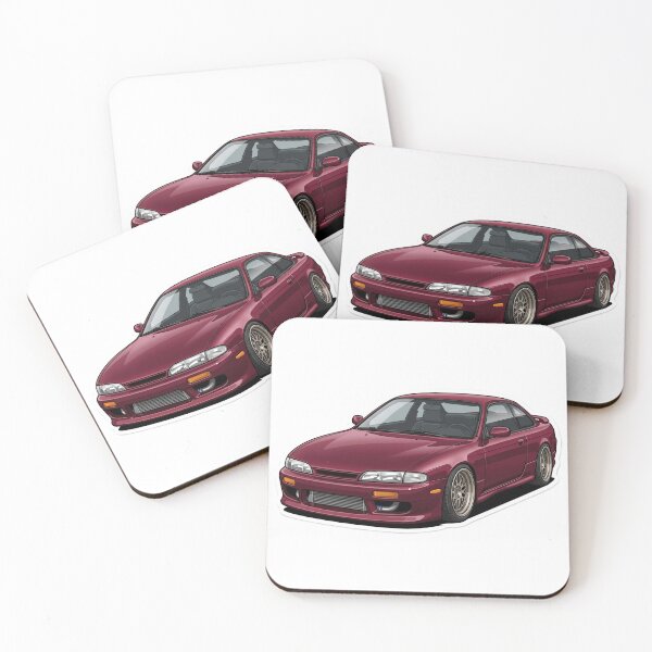 Item preview, Classic Deep Burgundy Nissan 240SX S14 JDM Drift Sticker designed and sold by Fixnovaguide.