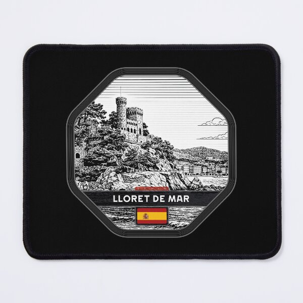 Item preview, Lloret de Mar Spain Linocut Style designed and sold by Thistle-TShop.