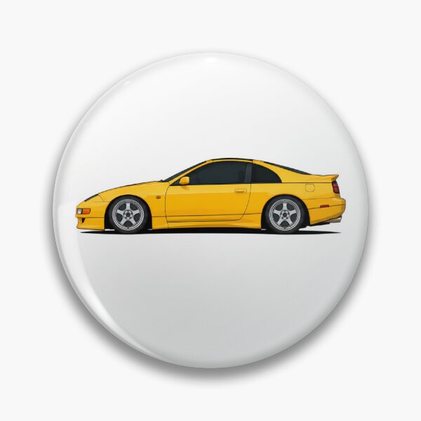 Item preview, Nissan 300ZX Z32 Yellow 90s Japanese Sports Car designed and sold by Arslyarts.