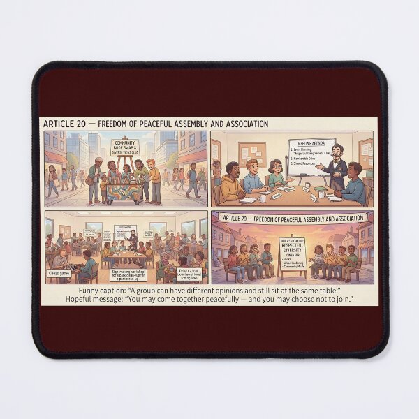 Item preview, Community diversity: People engage peacefully and exchange ideas. designed and sold by Mianku | Für das Leben.