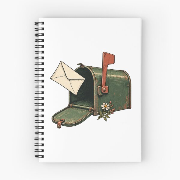 Item preview, The Waiting Mailbox Retro Snail Mail Art designed and sold by Aseel Studio.