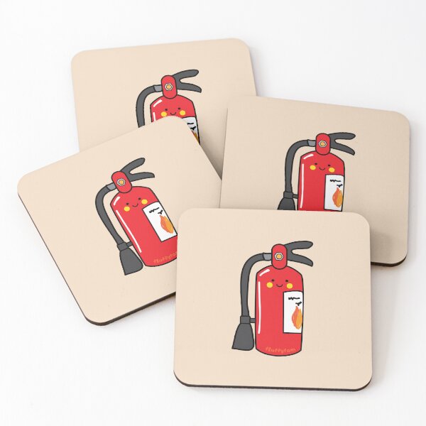Item preview, Cute kawaii fire extinguisher designed and sold by fluffyfamcraft.