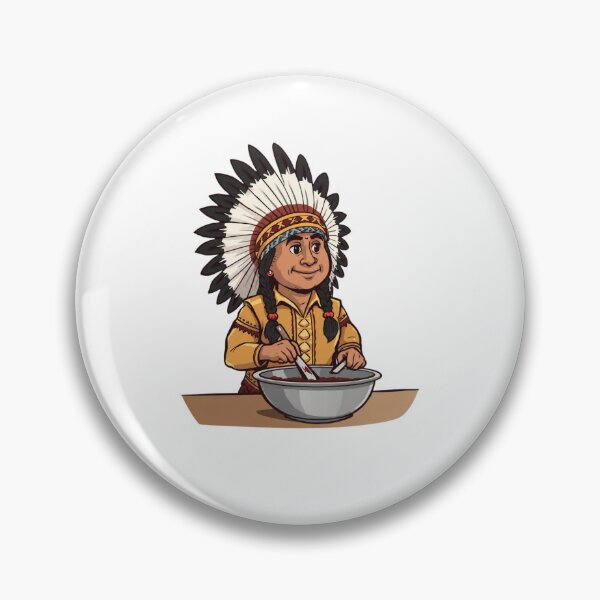 Item preview, Cute Native American Inspired Cooking Illustration  designed and sold by MaybeeShirts.
