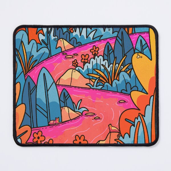 Item preview, The hot pink night river designed and sold by Swadeillustrations.
