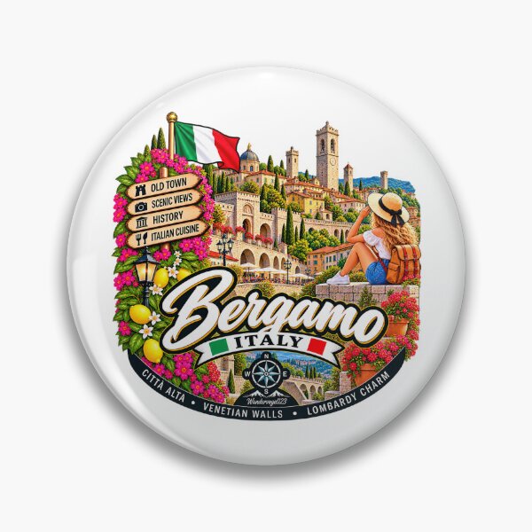 Item preview, Bergamo, Italy – Città Alta Venetian City Walls & Travel Adventures designed and sold by Wandervogel123.