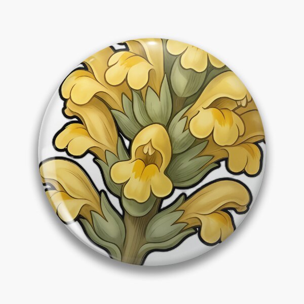 Item preview, Vintage Naturalist Yellow Rattle — Antique Botanical Plate designed and sold by Catch333.