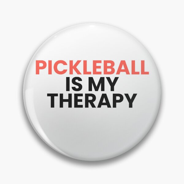 Item preview, Pickleball Is My Therapy Funny Quote designed and sold by CourtCultureHQ.