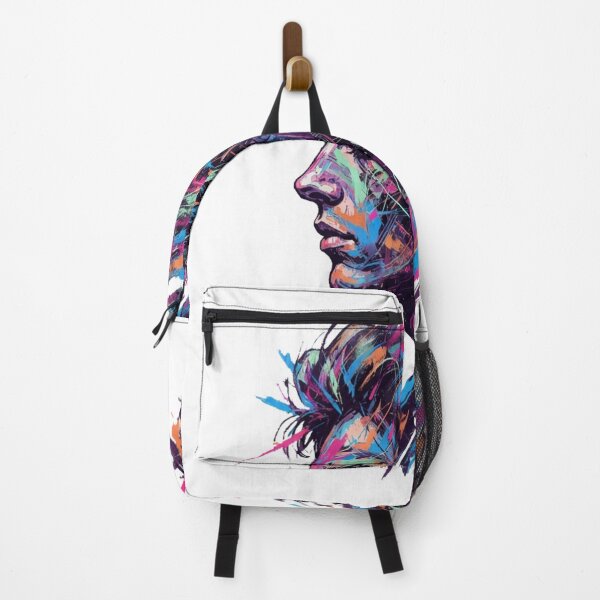 Item preview, Neon Brushstroke Profile Portrait Abstract Grunge Street Art Design designed and sold by @SHINTOSARTSTORE.