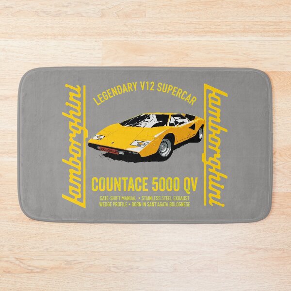 Item preview, Lamborghini Countach Yellow Retro Car T-Shirt-13 designed and sold by RISHIKHAGRAM.