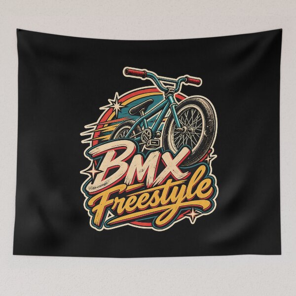 Item preview, Vintage BMX Freestyle Script Sticker T Shirt Design designed and sold by Tong4130.