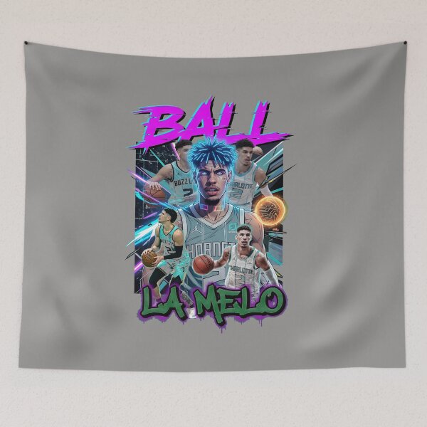 Item preview, LaMelo Ball Hornets Tribute Collage T-Shirt-1 designed and sold by RISHIKHAGRAM.
