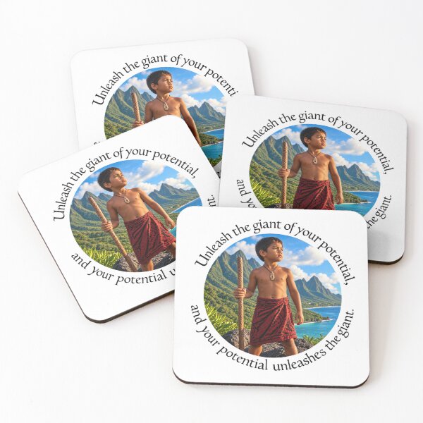Item preview,   	 Polynesian Empowerment Proverb - Unleash the giant of your potential | Pacific Art designed and sold by ShakaLife.org.