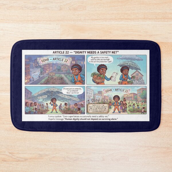 Item preview, Social security: A safety net for human dignity designed and sold by Mianku | Für das Leben.