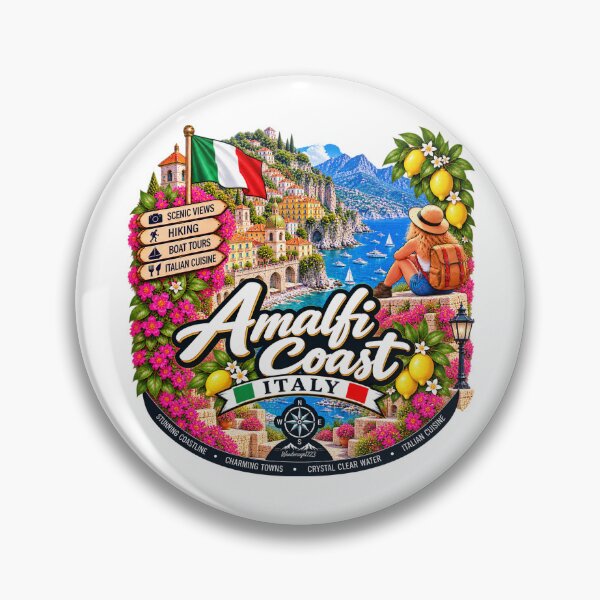 Item preview, Amalfi Coast Italy – Dreamlike coastal towns Mediterranean & travel adventures designed and sold by Wandervogel123.