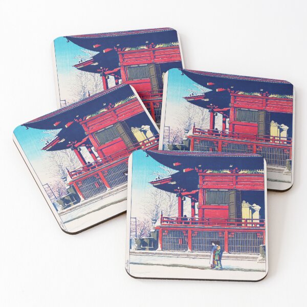 Item preview, Clearing Sky after Snow, Kannon Temple, Asakusa by Kawase Hasui designed and sold by VenusArt7.
