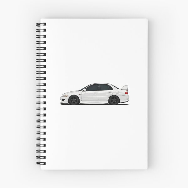 Artikelvorschau, Lancer Evolution – Weißes JDM Rallye-Performance-Design entworfen und verkauft von Arslyarts.