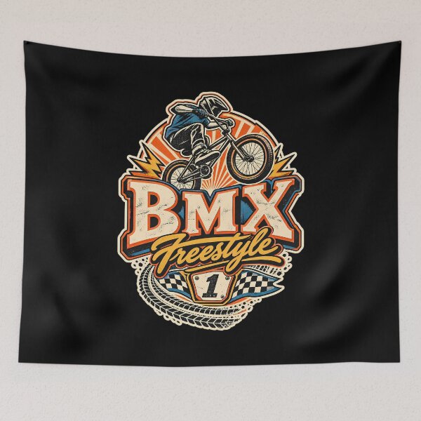 Item preview, Old School BMX Freestyle Badge Sticker Graphic designed and sold by Tong4130.