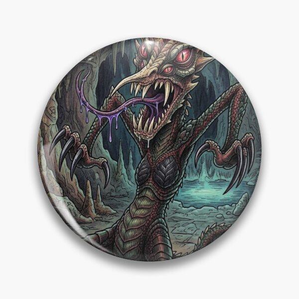 Item preview, Offspring monster of Jörmungandr the Midgard Serpent or World Serpent designed and sold by Vintage Designs +.