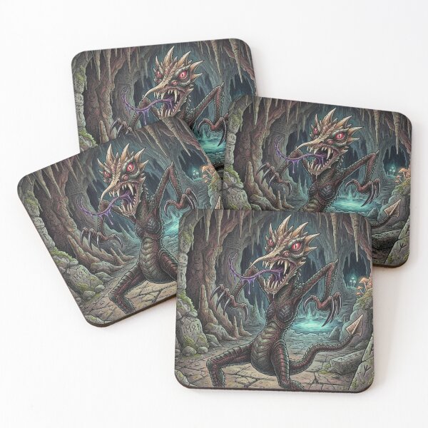 Item preview, Offspring monster of Jörmungandr the Midgard Serpent or World Serpent designed and sold by Vintage Designs +.