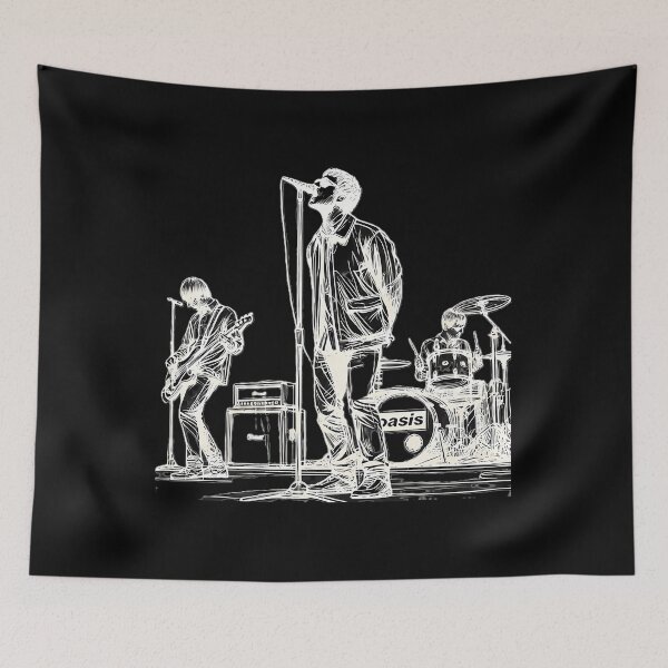 Item preview, Oasis Inspired Line Drawing Liam And Noel Gallagher designed and sold by bapngo25.