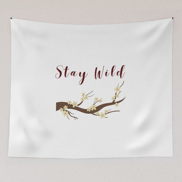 Item preview, Stay wild- minimal nature quote design designed and sold by J-Nature-Vibes.